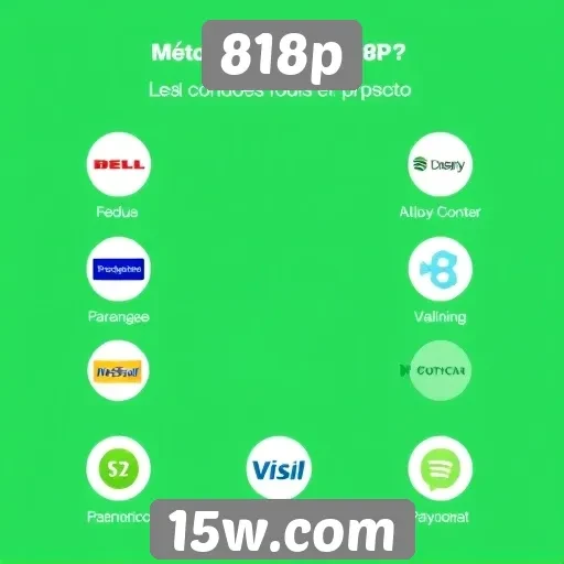 Métodos de pagamento oferecidos pelo 818p